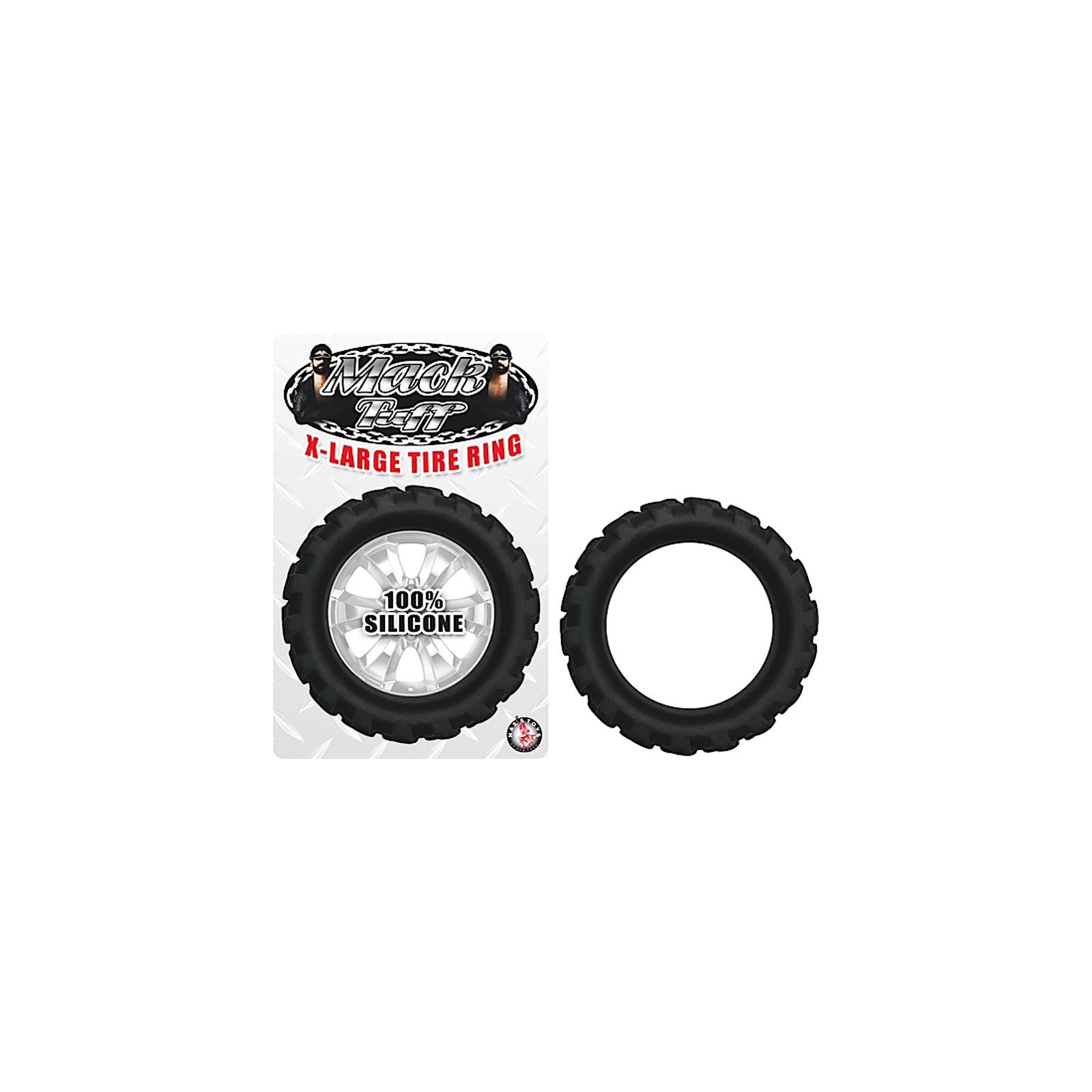 Mack Tuff Cockring Negro - Anillo de Silicona XL