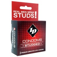 ID Studded Condom Pack of 3