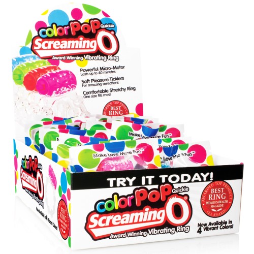 Screaming O Color Pop Quickie Colores Asortidos Display de 24