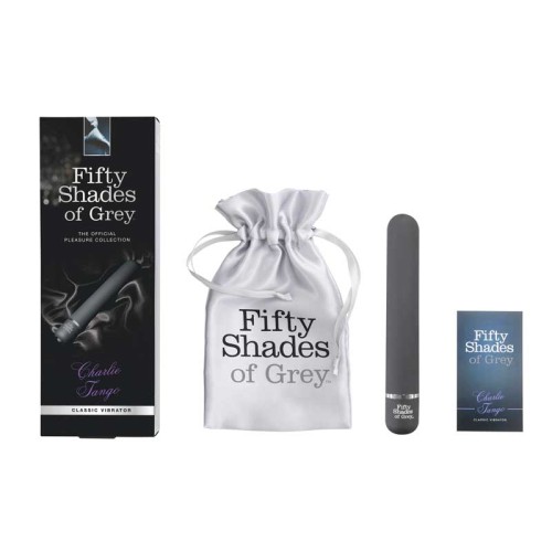 Vibrador Clásico Slimline Charlie Tango de Fifty Shades de Grey Negro