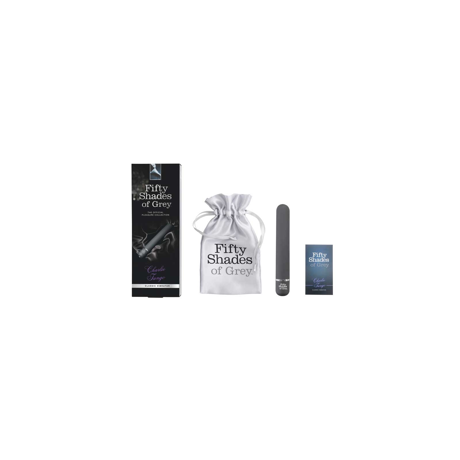 Vibrador Clásico Slimline Charlie Tango de Fifty Shades de Grey Negro