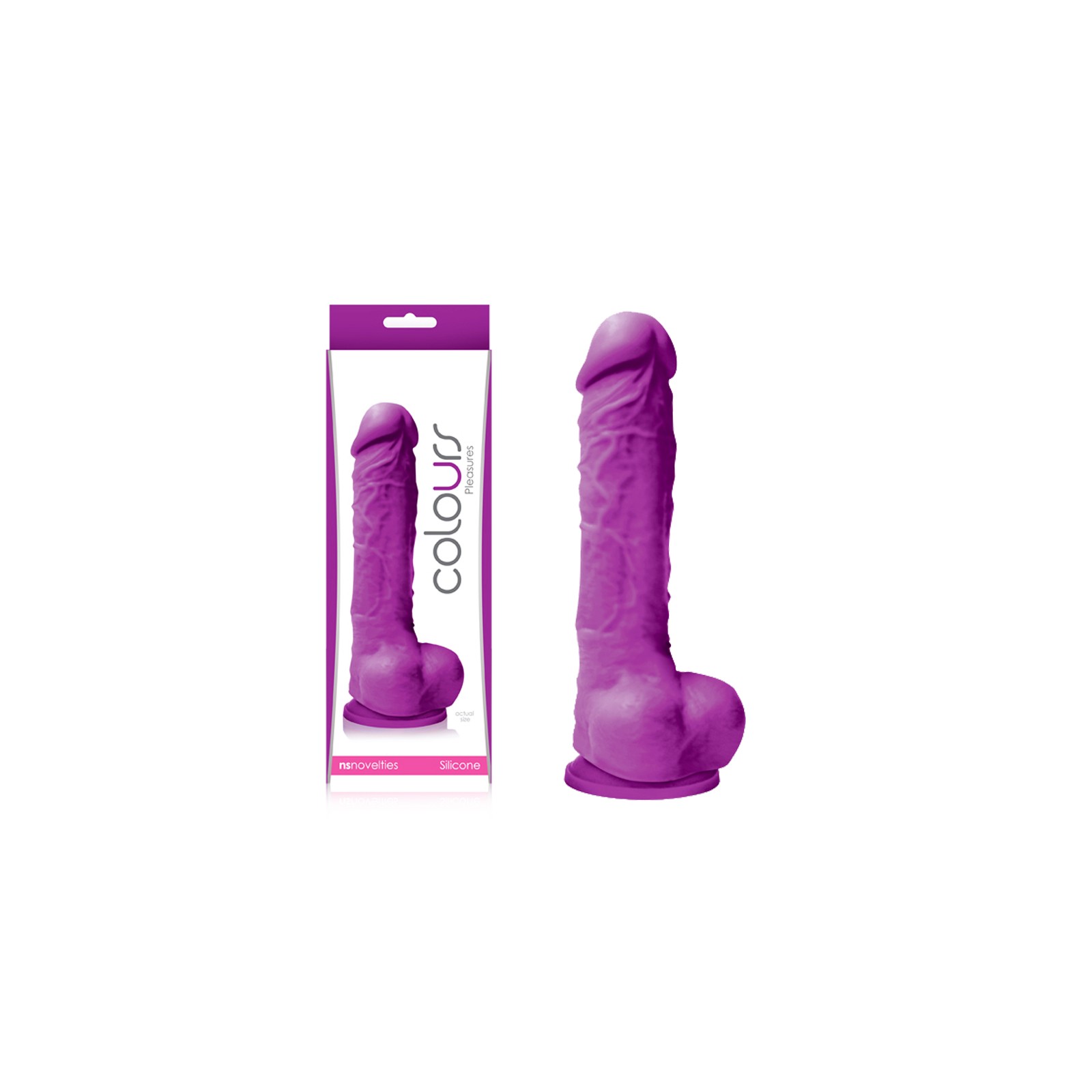 Dildo Morado Colours Pleasures de 5 in.