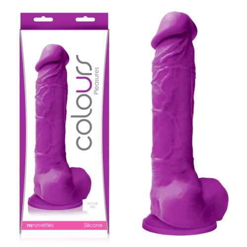 Dildo Morado Realista de 8 Pulgadas Colours Pleasures