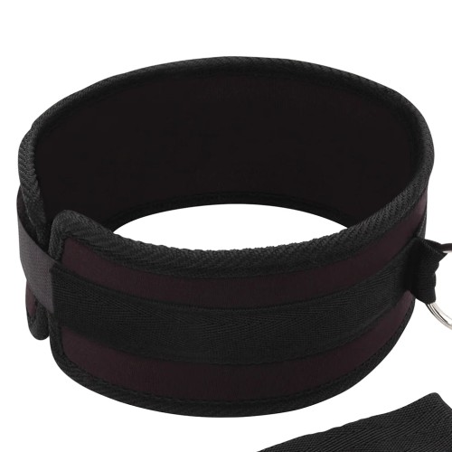 Lux Fetish Collar and Leash Set