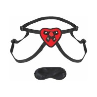 Arnés Strap-On Corazón Rojo de Lux Fetish