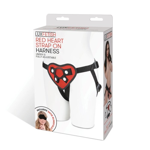 Arnés Strap-On Corazón Rojo de Lux Fetish