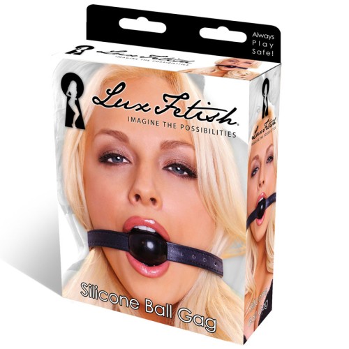 Gag de Bola de Silicona Lux Fetish para una Restricción Perfecta