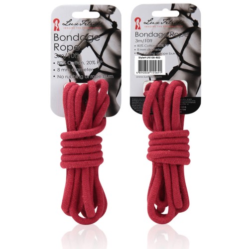 Lux Fetish Bondage Rope 3m Red