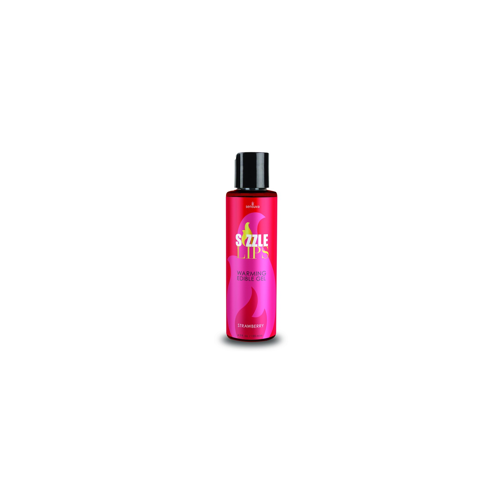 Gel Comestible Caliente Sensuva Sizzle Lips Fresa 4.2 oz.