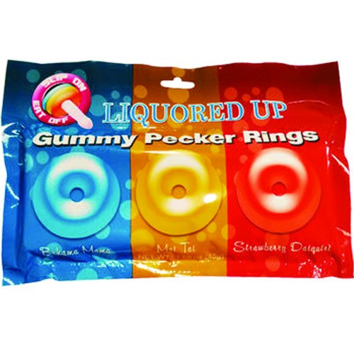 Liquored Up Pecker Gummy Rings - 3 Pack