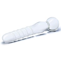 Glas 8 in Joystick Clear Glass Dildo