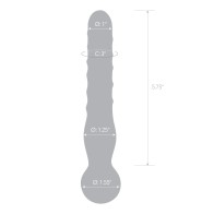 Glas 8 in Joystick Clear Glass Dildo