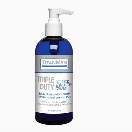 TitanMen Crema Triple Deber para Fisting, Sexo & Masturbación 8oz.