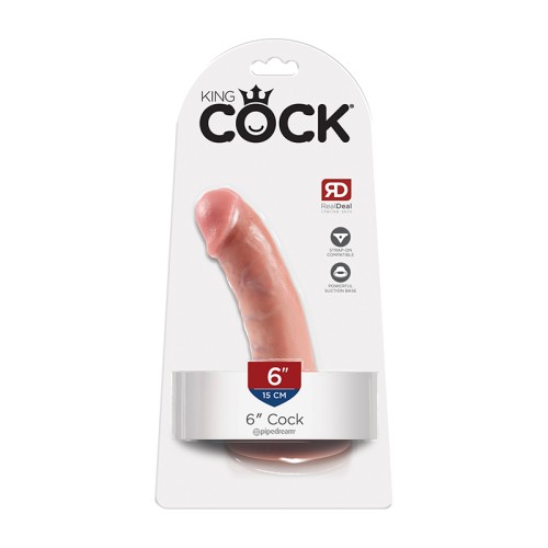 Pipedream King Cock Dildo Realista de 6 Pulgadas - Placer Sin Manos