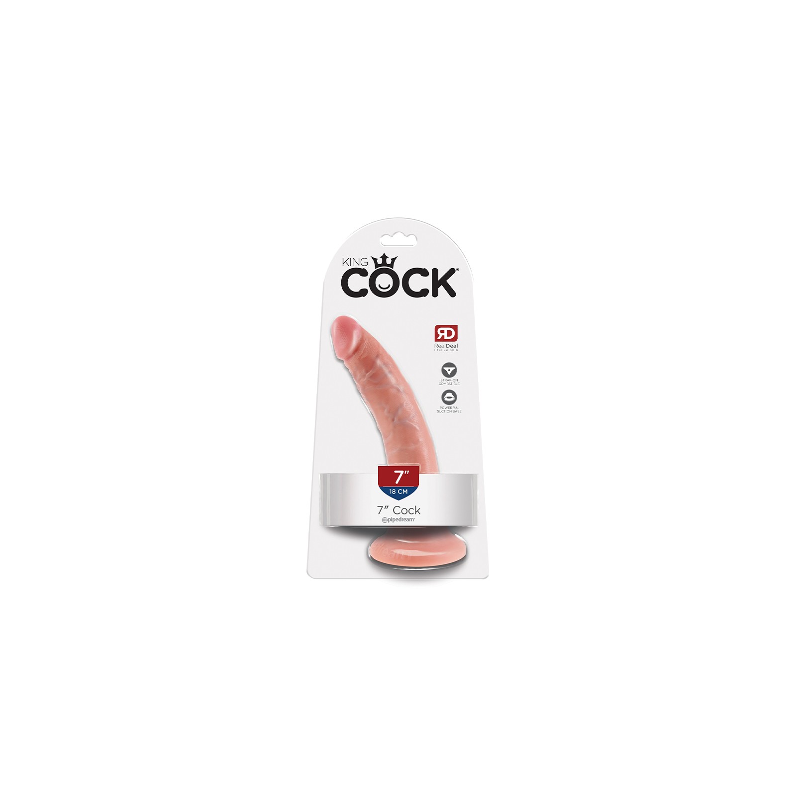 Pipedream King Cock Realistic Dildo - 7 in. with Suction Cup