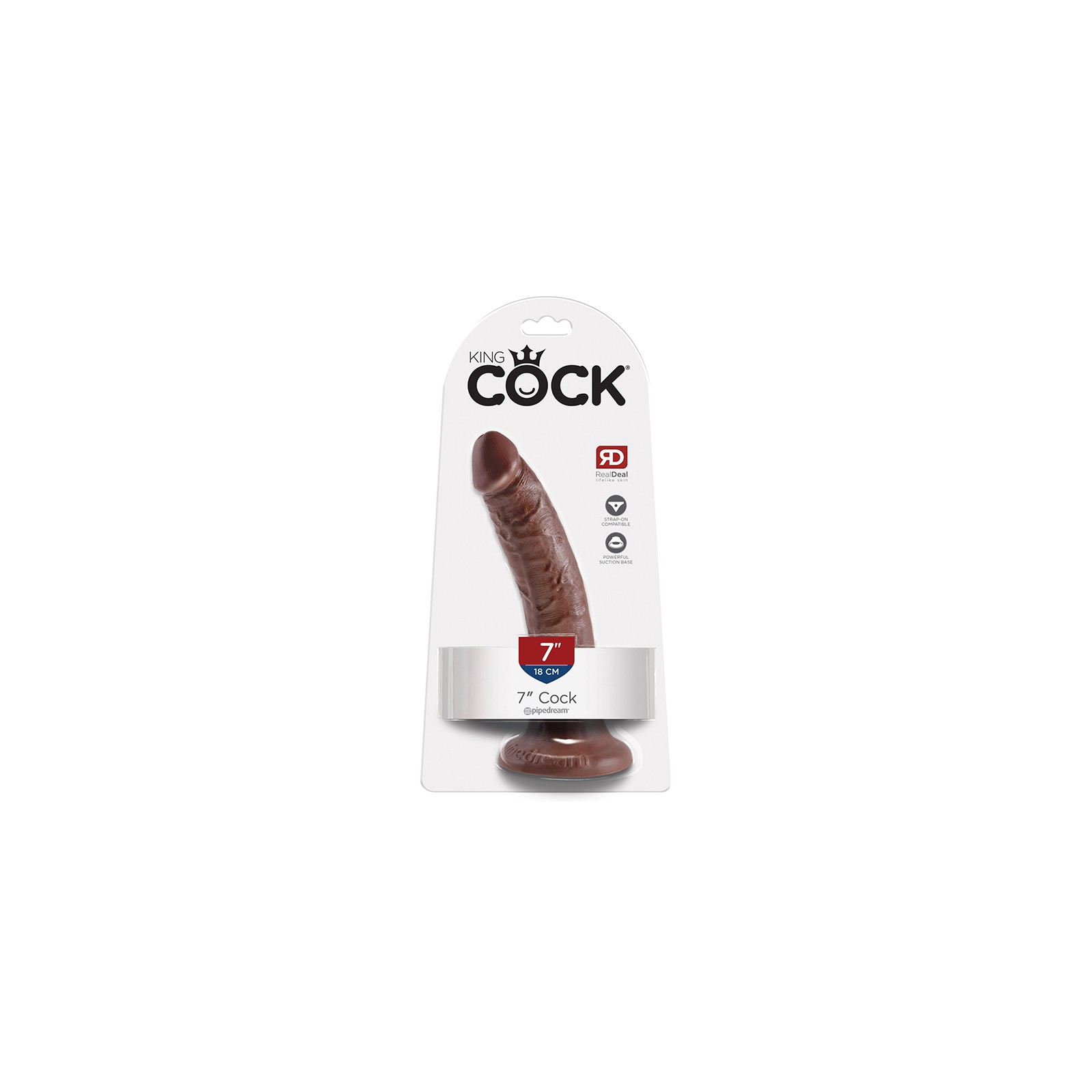 Dildo Realista Pipedream King Cock 7 pulgadas con Ventosa