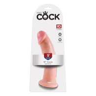 Pipedream King Cock 9 in. Realistic Dildo with Suction Cup Beige