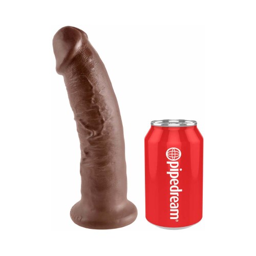 Pipedream King Cock 9 in. Realistic Dildo with Suction Cup Brown