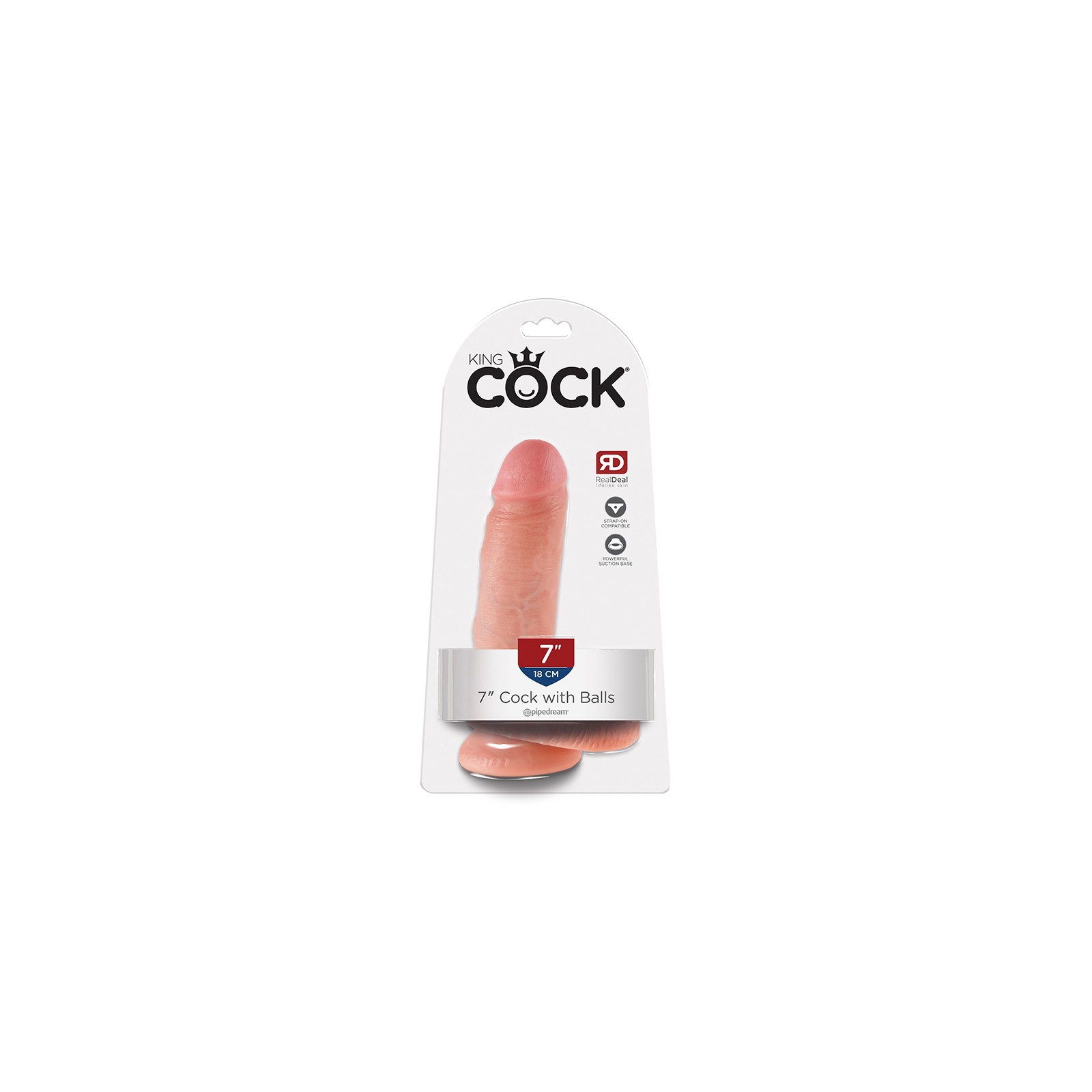 Dildo Realista King Cock de 7 pulgadas con Ventosa