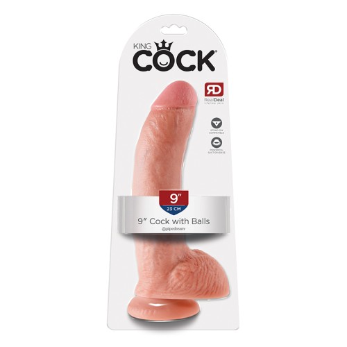 Dildo Realista King Cock - 9 in. Beige