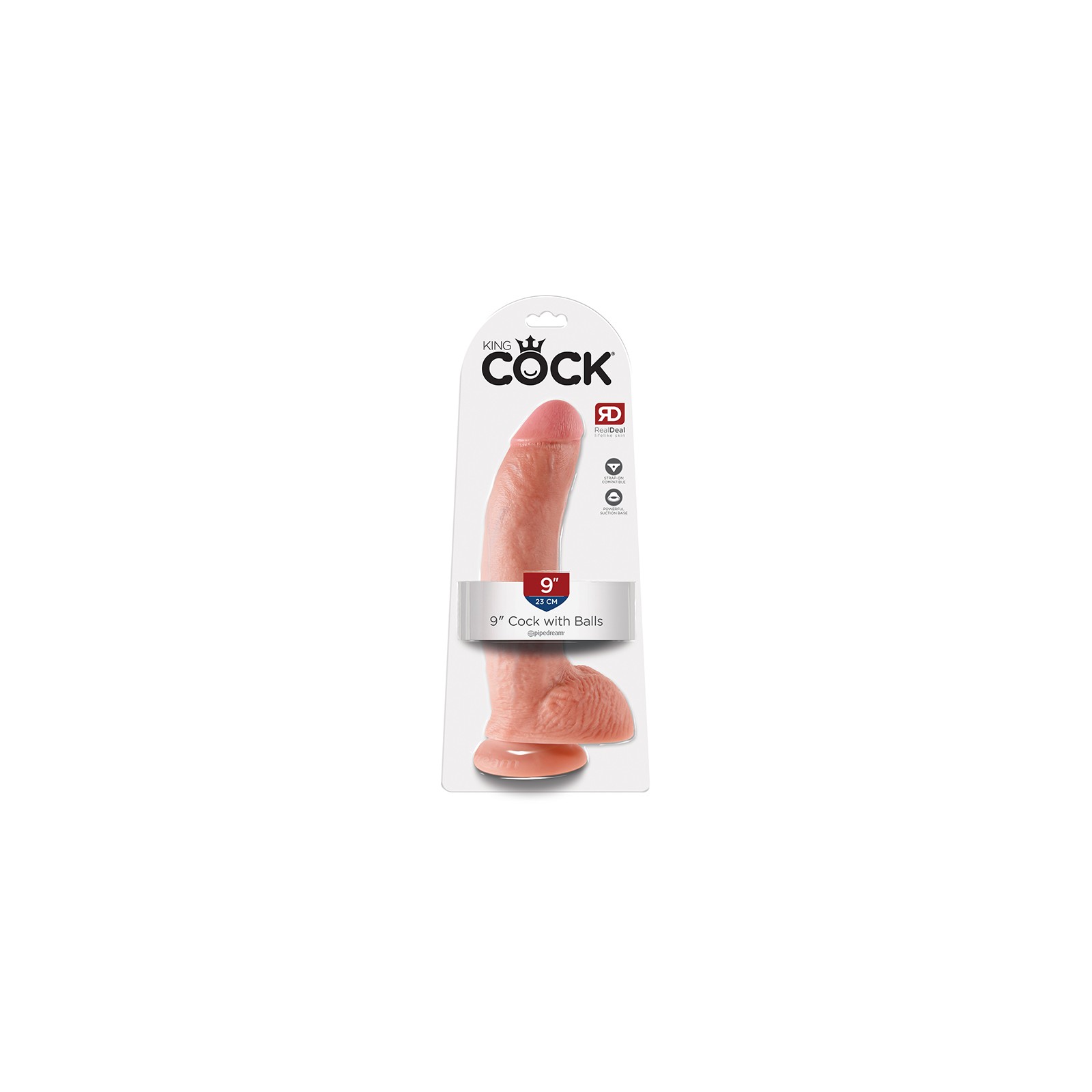 Pipedream King Cock Realistic Dildo - 9 in. Beige