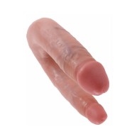 Dildo Realista Doble King Cock Double Trouble de 5 in. Beige