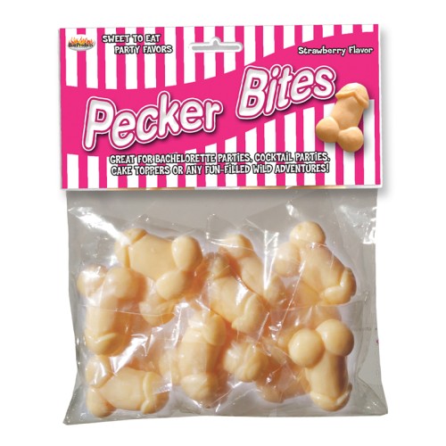 Caramelos Pecker Bites Sabor Fresa