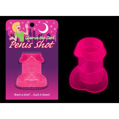 Vaso Glow-in-the-Dark de Pene Rosa