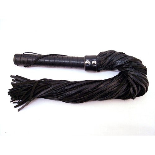 Rouge Leather Flogger for Teasing and Pleasure