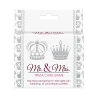 Mr and Mrs Trivia Card Game for Couples