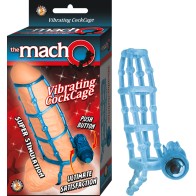 Vibrating Waterproof Cockcage & Ring Blue