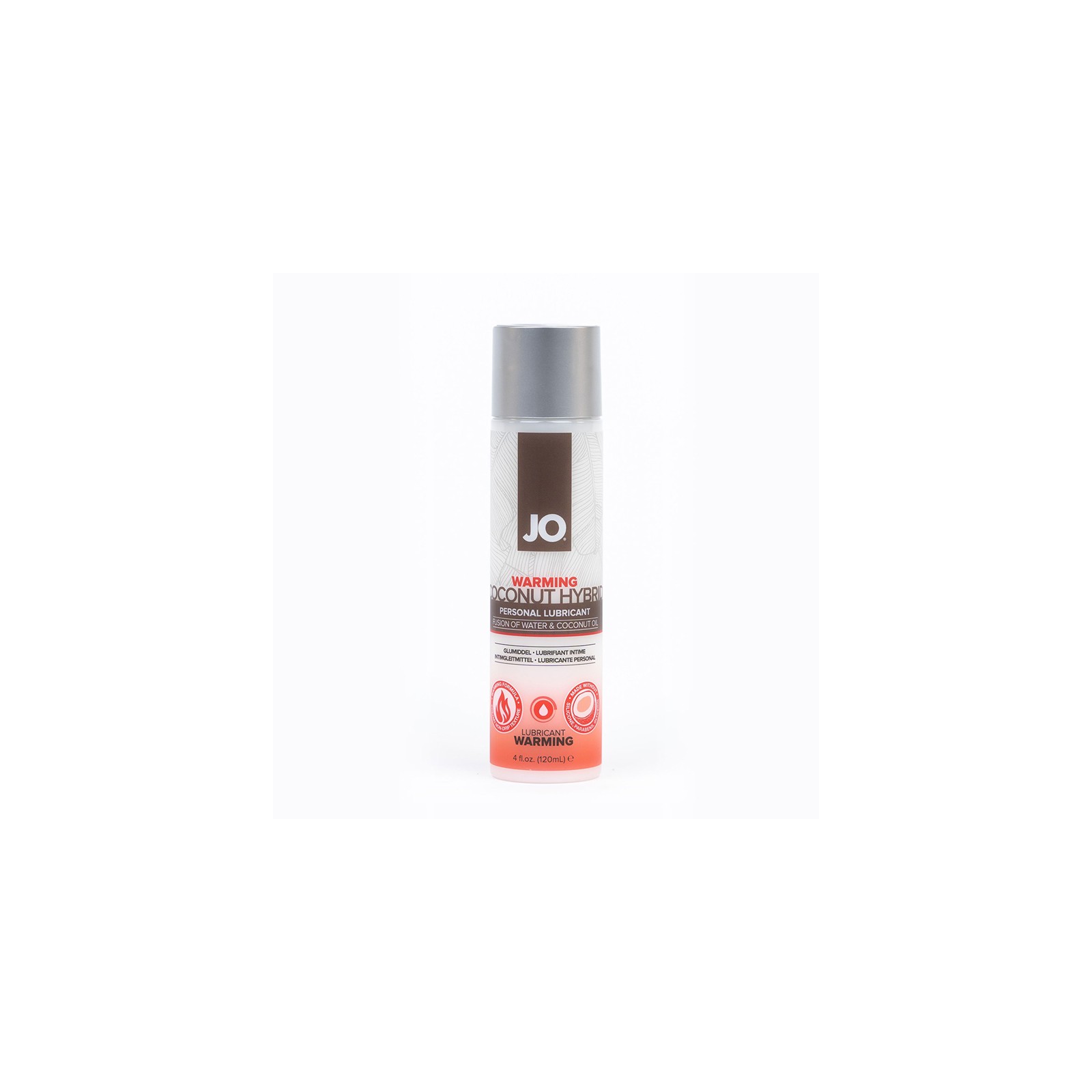 Lubricante Híbrido Templado de Coco JO 4oz para Placer