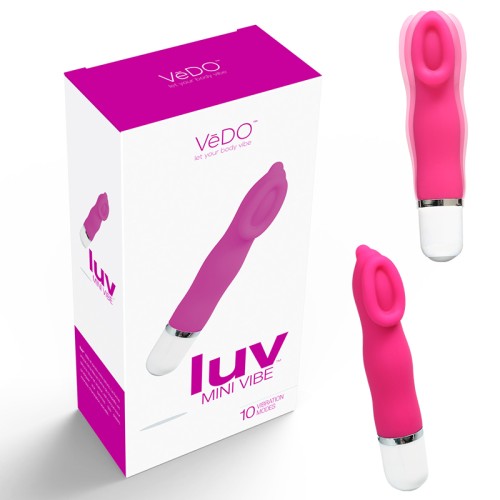 VeDO Luv Mini Vibe Rosa para Usar en Cama - Estimulador Clitorial