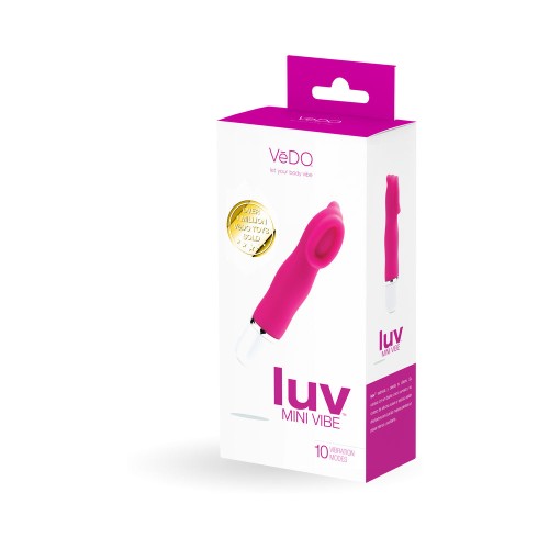 VeDO Luv Mini Vibe Rosa para Usar en Cama - Estimulador Clitorial