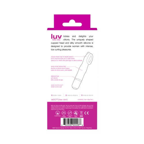 VeDO Luv Mini Vibe Rosa para Usar en Cama - Estimulador Clitorial