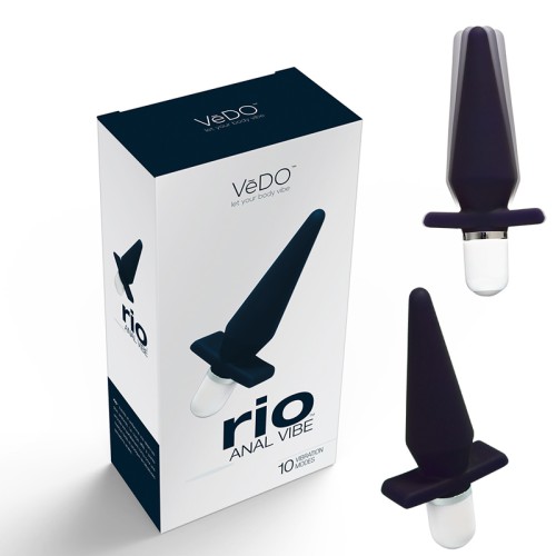 VeDO Rio Vibra Anal Just Black - Placer Inigualable