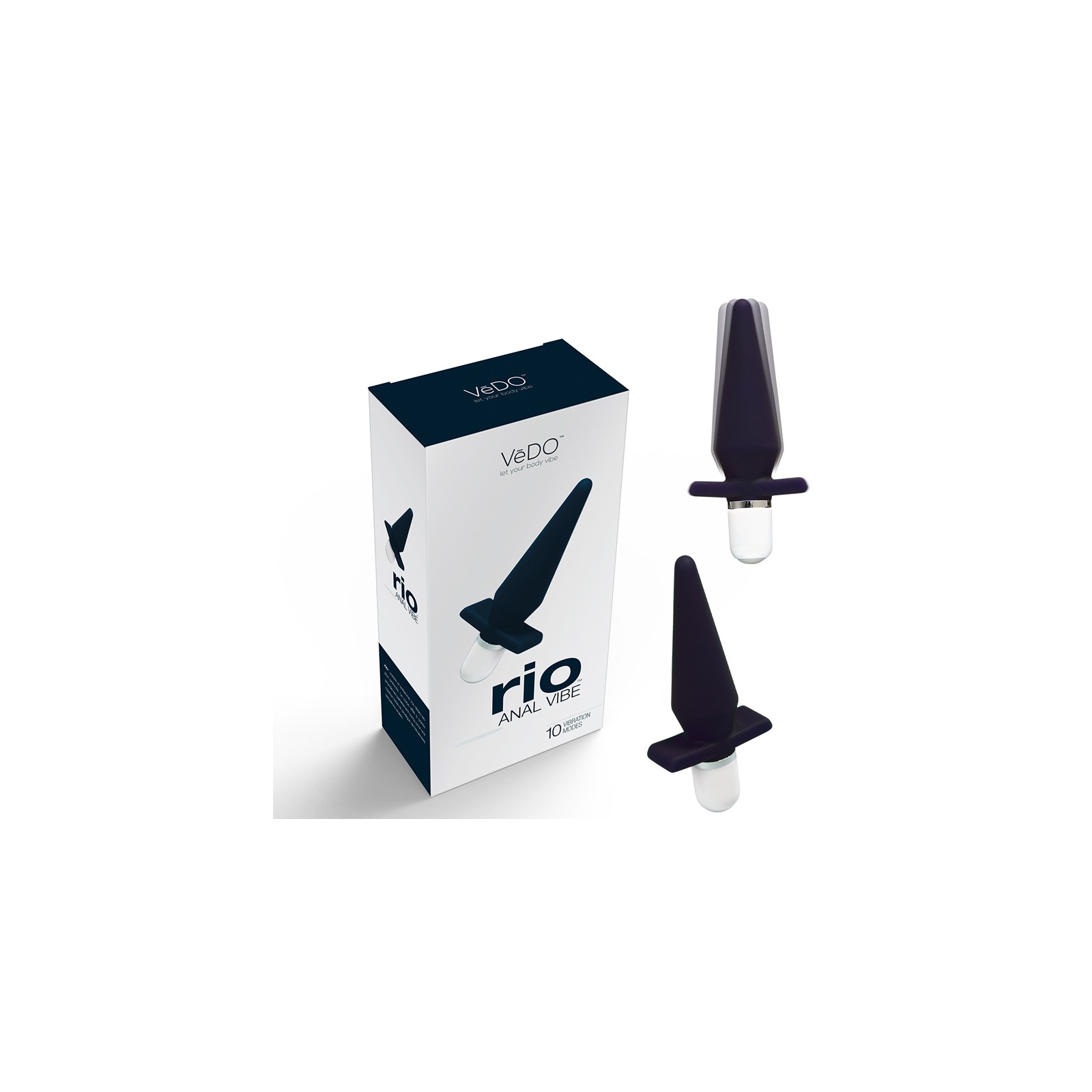 VeDO Rio Vibra Anal Just Black - Placer Inigualable