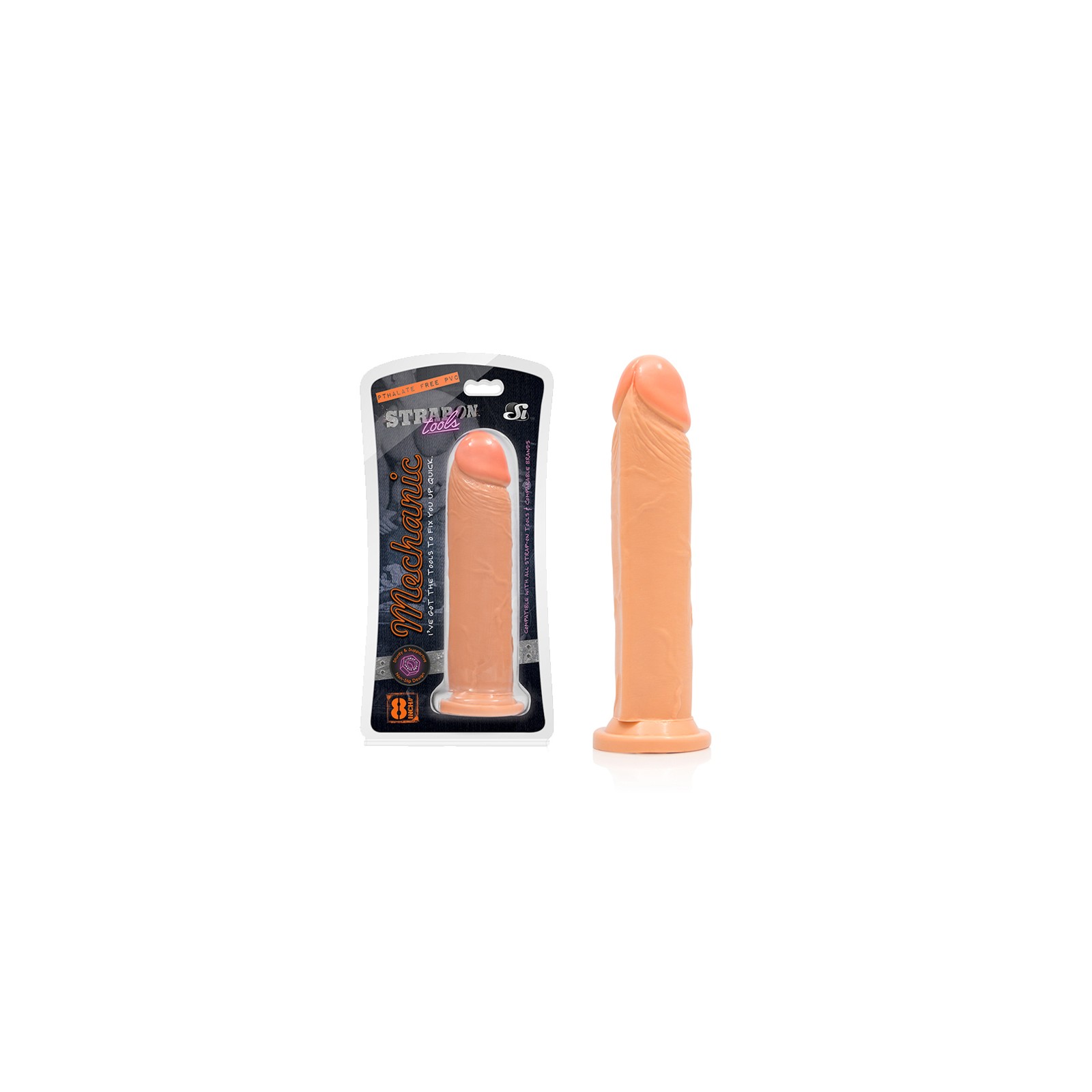 Dildo Mecánico Strap On Tools Flesh