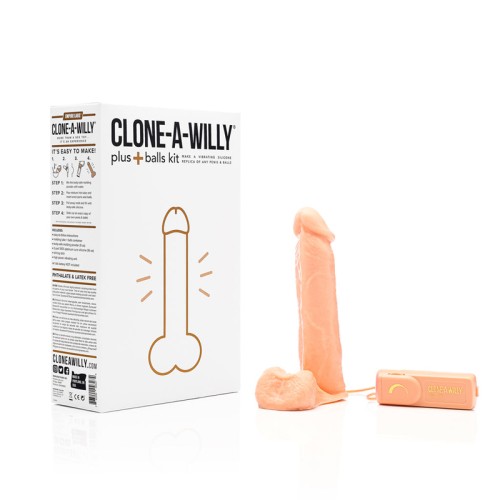 Clone-A-Willy Plus with Balls Light Skin Tone