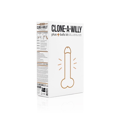 Clone-A-Willy Plus con Bolas Tono de Piel Claro