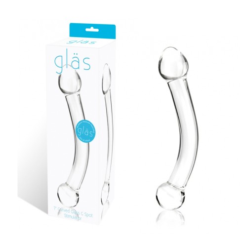 Glas 7 in. Estimulador de Punto G Curvado