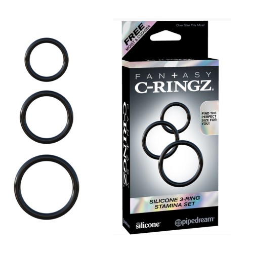 Pipedream Fantasy C-Ringz Silicone 3-Ring Set