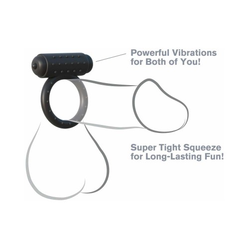 Pipedream Fantasy C-Ringz The Wingman Vibrating Cockring Black