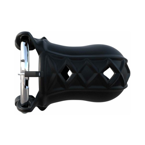 Pipedream Fantasy C-Ringz Extreme Silicone Cock Blocker - Locking Chastity Cage