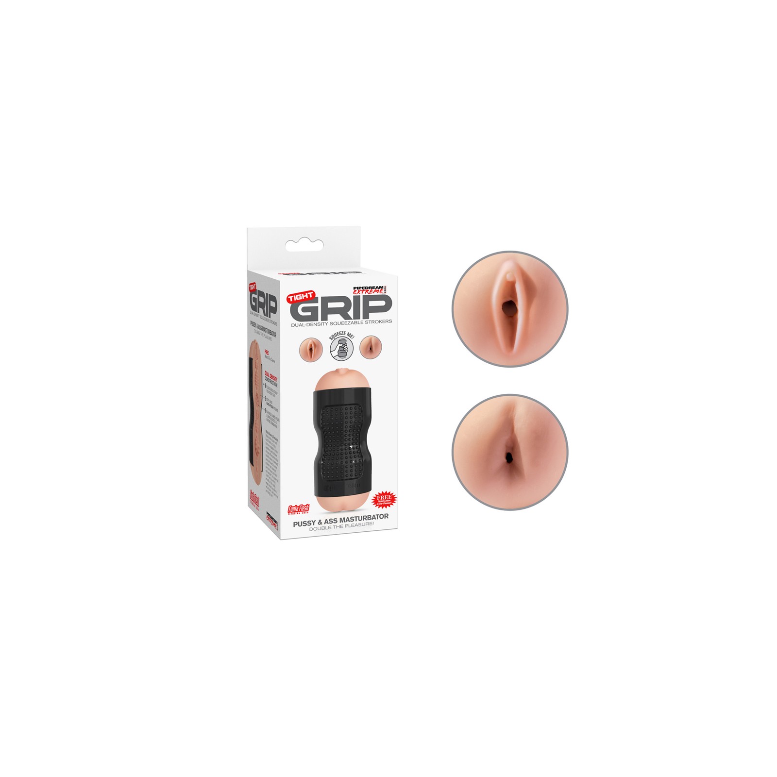 PDX Tight Grip Dual Density Masturbator - Realistic Pleasure