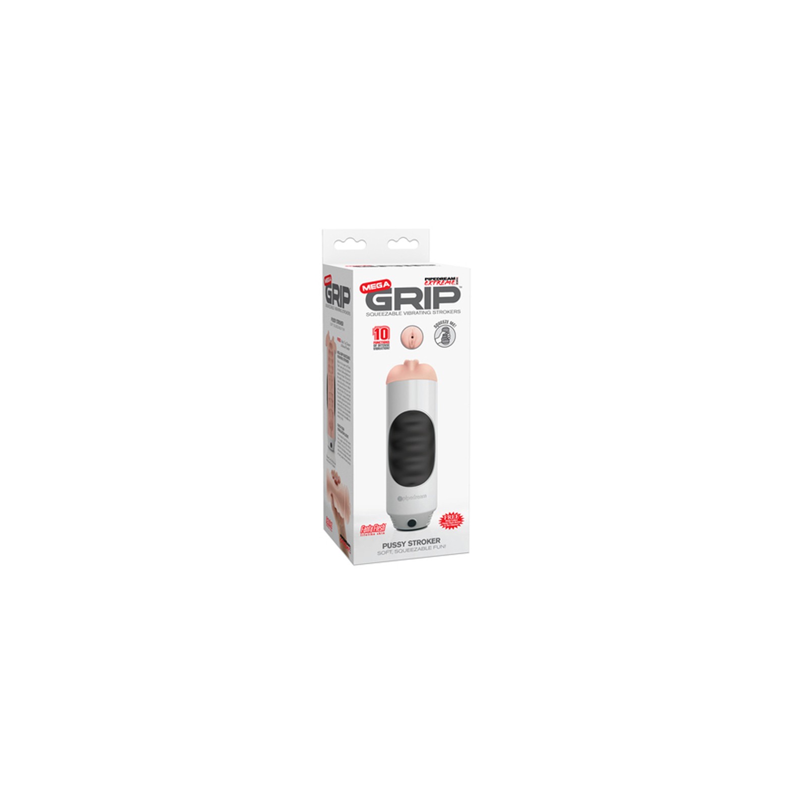 PDX Mega Grip Pussy Stroker - Vibrating Masturbator