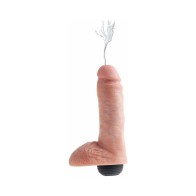 Pipedream King Cock 8 in Squirting Dildo Beige