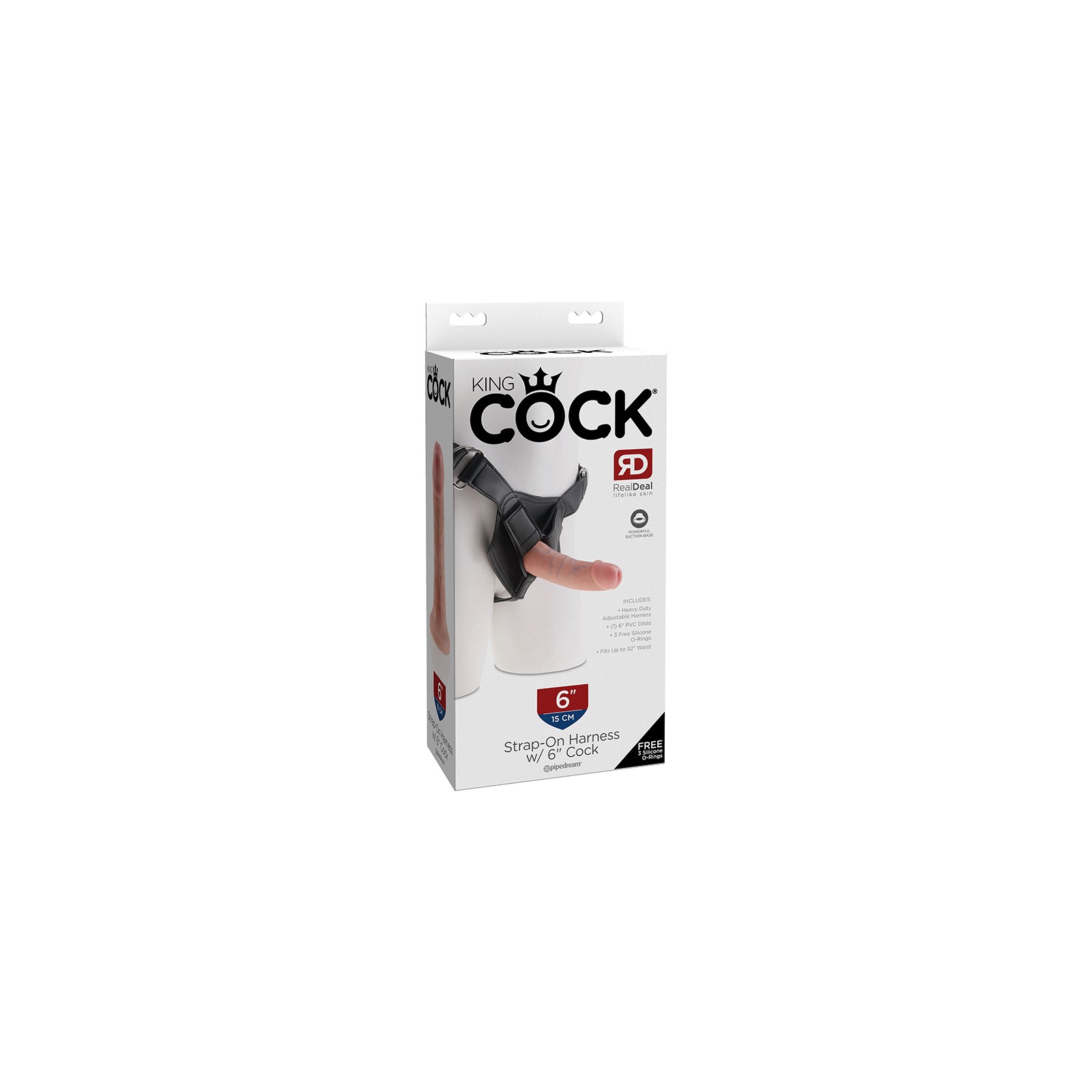 King Cock Strap-On Harness with 6 in. Cock