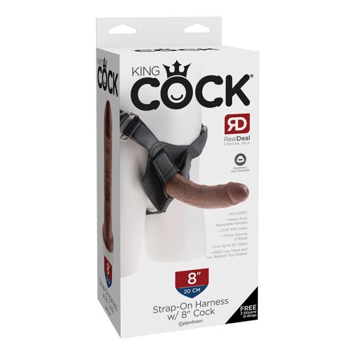 Pipedream King Cock Strap-On Harness With 8 in. Cock