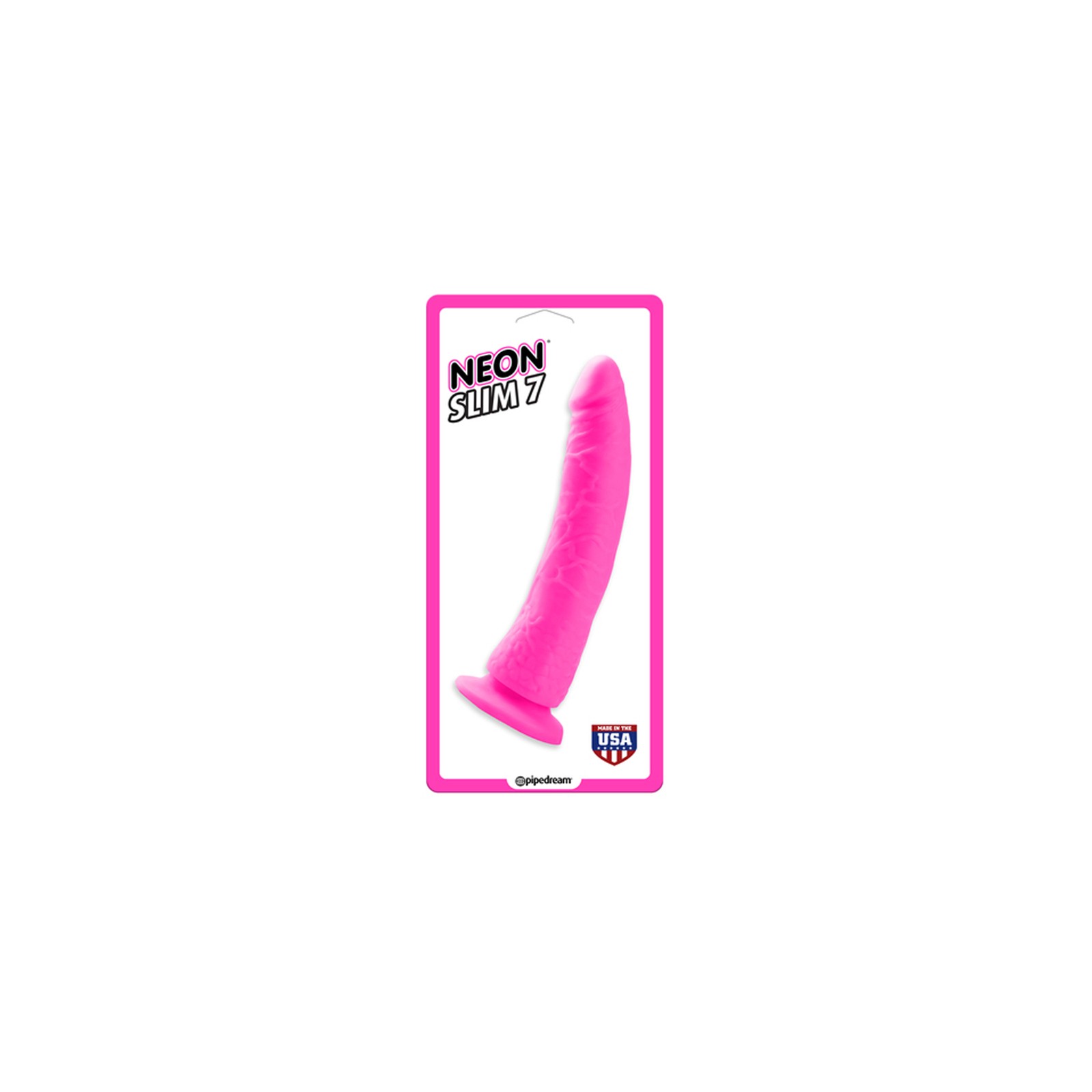 Pipedream Neon Slim Realistic Dildo with Suction Cup for Pleasure